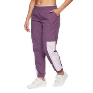 Reebok Focus Track Woven Pants with Front Pockets, Back Zipper Pocket, Large